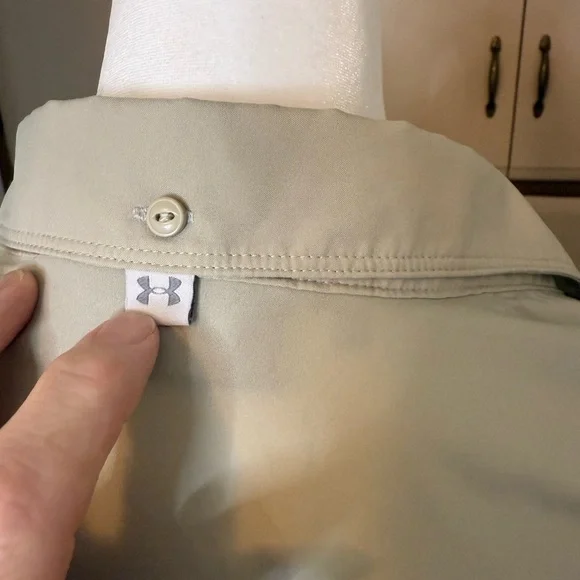 Under Armour Casual Button Down Shirt - Light Tan - Picture 5 of 10
